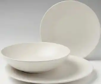 Géant Casino Service vaisselle 18 pièces en faïence anthracite offre