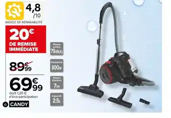 Carrefour Aspirateur traineau sans sac offre