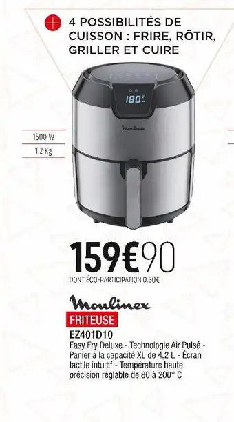 Extra Moulinex friteuse offre