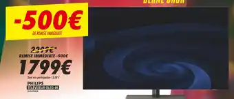 Blanc Brun Philips téléviseur oled 4k offre