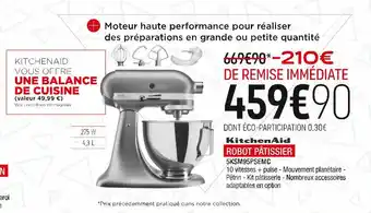 Extra Kitchenaid robot pâtissier offre