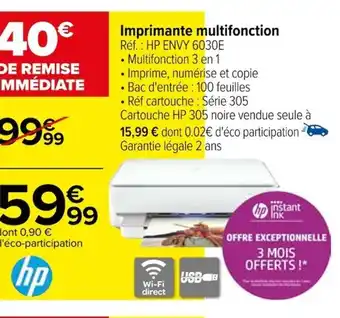 Carrefour Imprimante multifonction offre