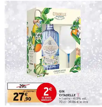 Intermarché Citadelle gin offre