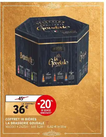 Intermarché Goudale coffret 18 bières la brasserie offre