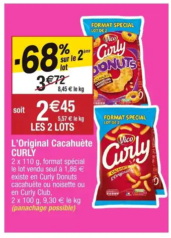 Migros L'original cacahuète curly offre