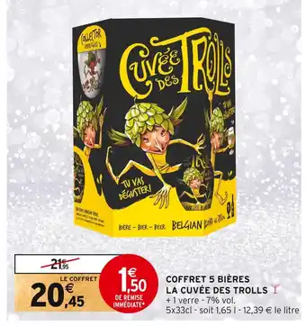 Intermarché La cuvée des trolls coffret 5 bières offre