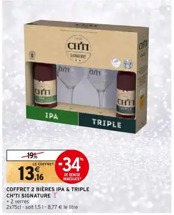 Ch'ti signature coffret 2 bières ipa & triple