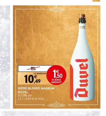 Intermarché Duvel bière blonde magnum offre