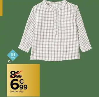 Carrefour Chemise bebe garcon offre