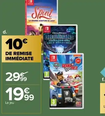 Jeu spirit la grande aventure de lucky ou dragees