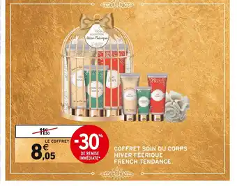 French tendance coffret soin du corps hiver féérique