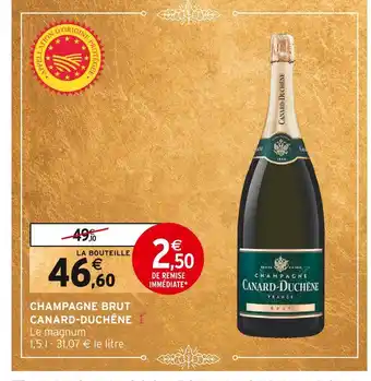 Intermarché Canard-duchêne champagne brut offre
