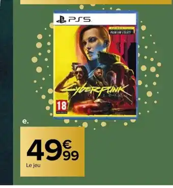 Carrefour Jeu cyberpunk 2077 offre