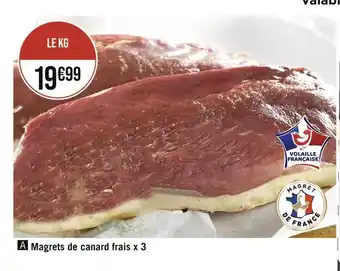 Casino Supermarchés Magrets de canard frais x 3 offre