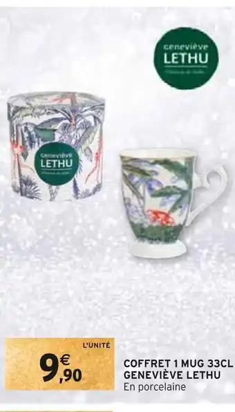 Intermarché Geneviève lethu coffret 1 mug 33cl offre