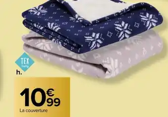 Carrefour Couverture double face offre