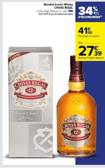 Carrefour Blended Scotch Whisky CHIVAS REGAL offre