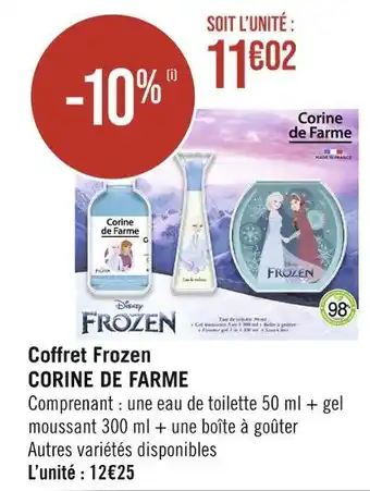 Corine de farme coffret frozen