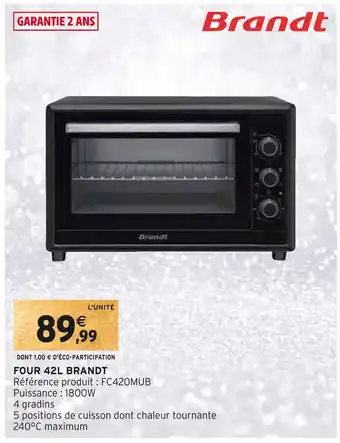 Intermarché Brandt four 42l offre