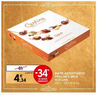 Intermarché Guylian boite assortiment pralinés opus offre