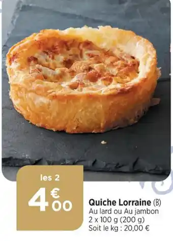 Bi1 Quiche Lorraine offre