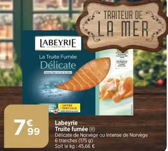 Bi1 Labeyrie Truite fumée offre
