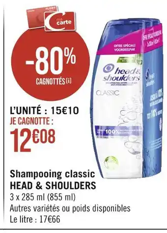 Casino Supermarchés Head & shoulders shampooing classic offre