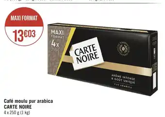 Carte noire café moulu pur arabica