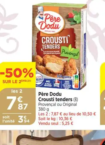 Bi1 Père Dodu Crousti tenders offre
