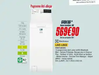 Proxi Confort Electrolux lave-linge offre