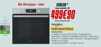 Proxi Confort Whirlpool four encastrable offre