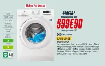 Proxi Confort Electrolux lave-linge offre