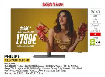 Philips téléviseur oled 4k
