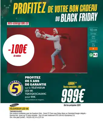 Proxi Confort Samsung téléviseur led 4k offre