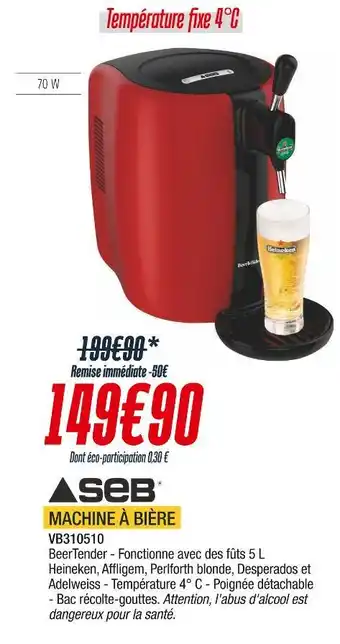 Proxi Confort Seb machine à bière offre