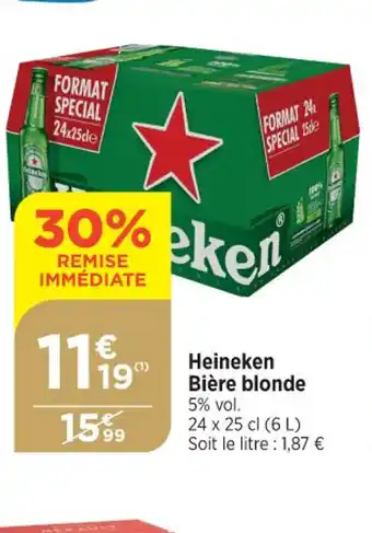 Bi1 Heineken Bière blonde offre