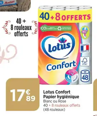 Bi1 Lotus Confort Papier hygiénique offre