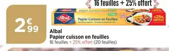 Bi1 Papier cuisson en feuilles offre