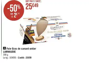 Jean larnaudie foie gras de canard entier
