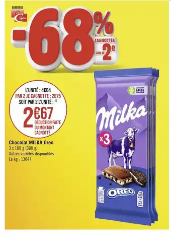 Milka chocolat oreo