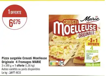 Marie pizza surgelée crousti moelleuse originale 4 fromages