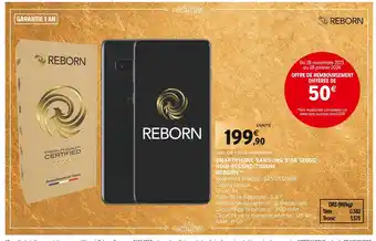 Intermarché Reborn smartphone s10e 128go noir reconditionné offre