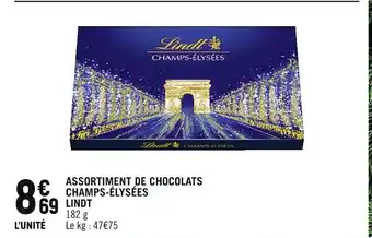 Petit Casino Lindt assortiment de chocolats champs-élysées offre