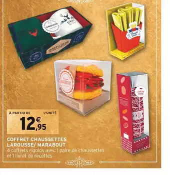 Intermarché Larousse / marabout coffret chaussettes offre