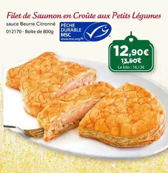 Gel 2000 Filet de Saumon en Croûte aux Petits Légumes offre