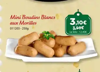 Mini Boudins Blancs aux Morilles