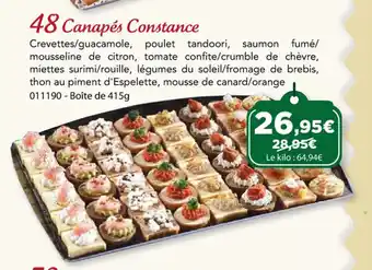 48 Canapés Constance
