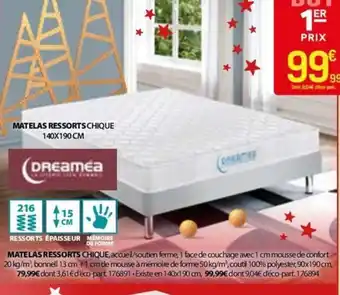 MATELAS RESSORTS CHIQUE