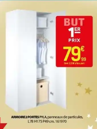 BUT ARMOIRE 2 PORTES offre