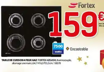BUT TABLE DE CUISSON 4 FEUX GAZ offre